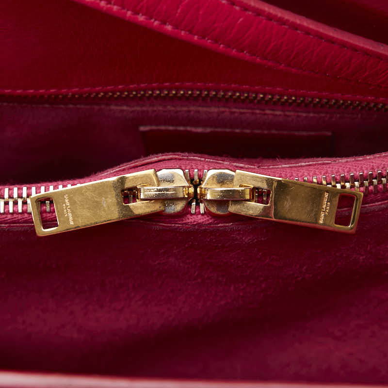 SAINT LAURENT Cabas Handbag in Calf Leather Pink 324823