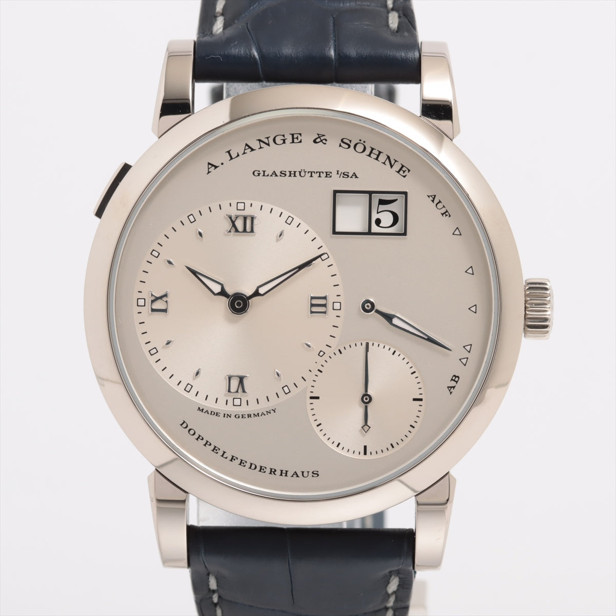 A.Lange & Sohne 1 191.039 WG  Leather AT Silver LS1913AA N