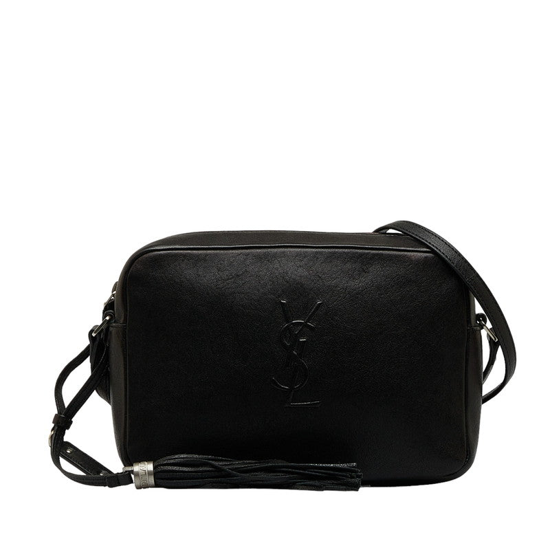 SAINT LAURENT Camera Bag in Calf Leather Black 470299