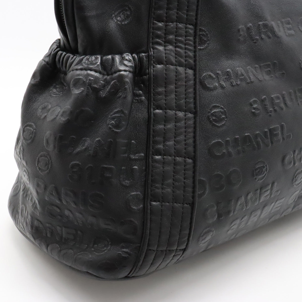 Chanel Unlimited Logo Mini Boston Bag  Bag Shoulder Bag Shoulder Bag Black Black A46123