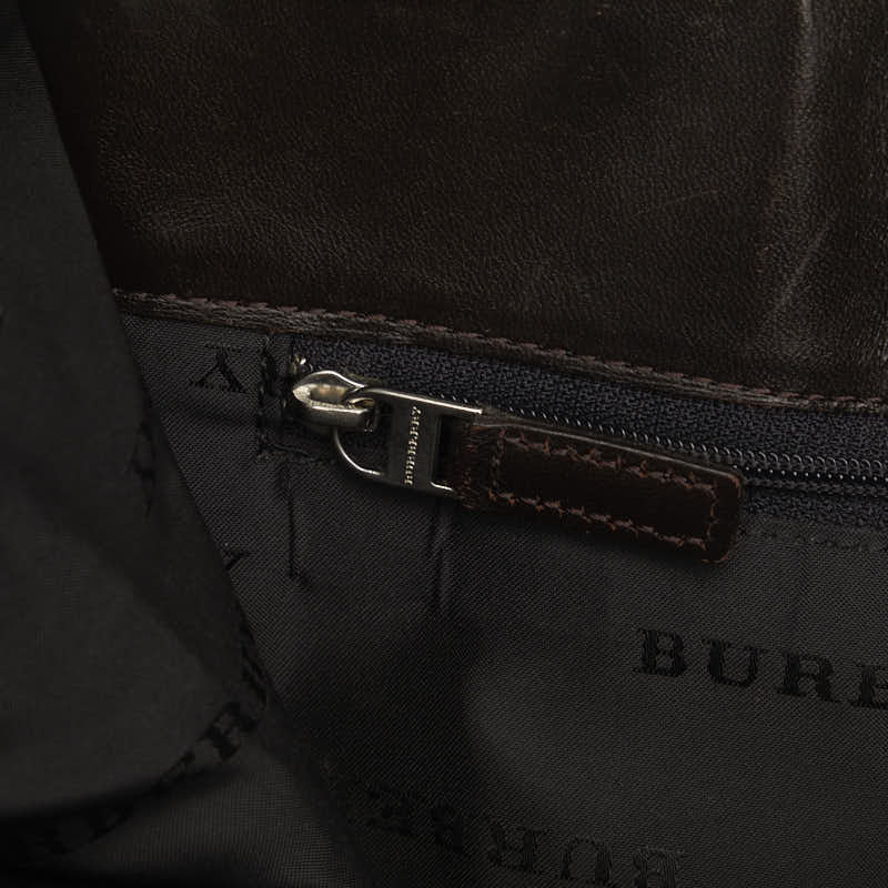 Burberry Nova Check Tote Bag Beige PVC Leather  Burberry