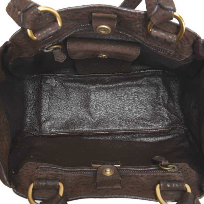 PRADA PRADA BR1977 s Bag Leather Brown