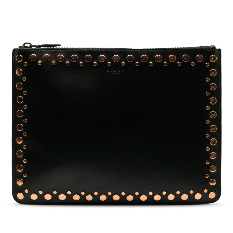 Givenchy Stalls Cracks Bag Second Bag Black Pink Gold Leather Lady Givenchy Givenchy