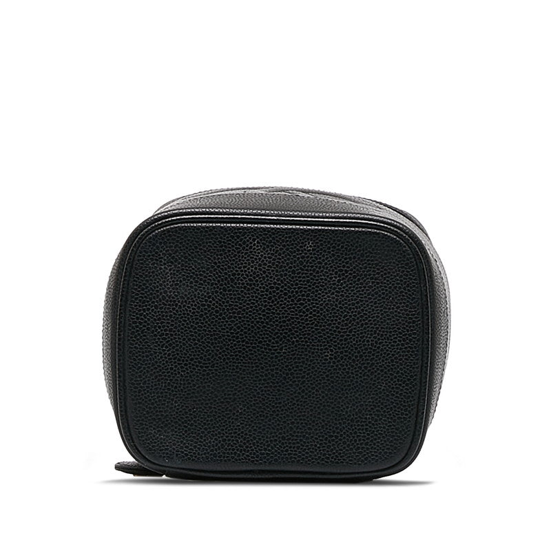 Chanel Coco Handbag Vanity Bag Black G Caviar S  Chanel
