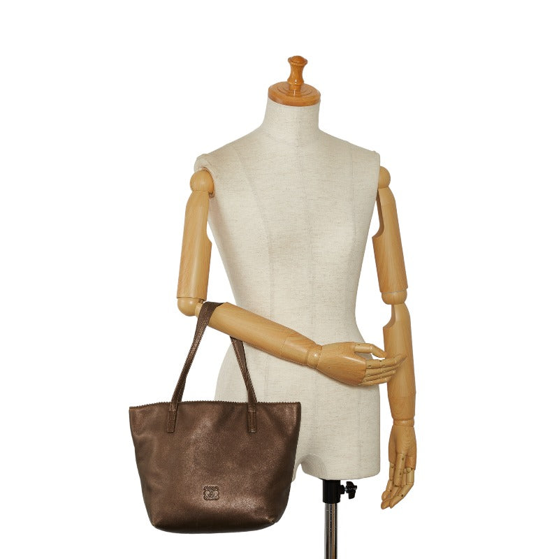 Loebe Anagram Handbag s Bag Brown Bronze Leather Ladies LOEWE  LOVE MARKET SHOP