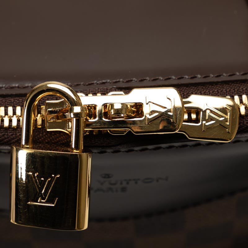 Louis Vuitton Verona PM Handbag N41117 Brown PVC Leather Lady Louis Vuitton
