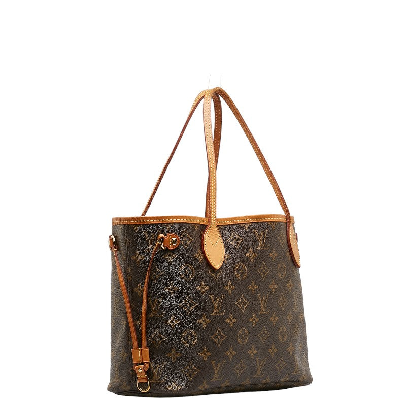 Louis Vuitton Monogram Neverfull PM Handbag M41245 Brown PVC Leather  Louis Vuitton