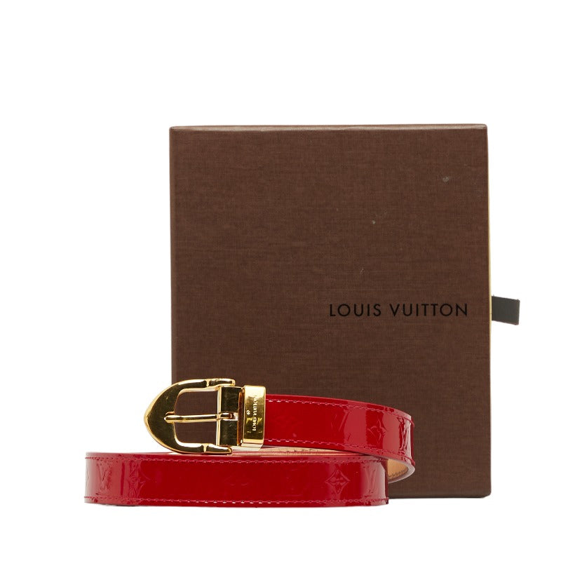 Louis Vuitton Sanctuary Belt in Monogram Vernis Pompadour Red M6980U