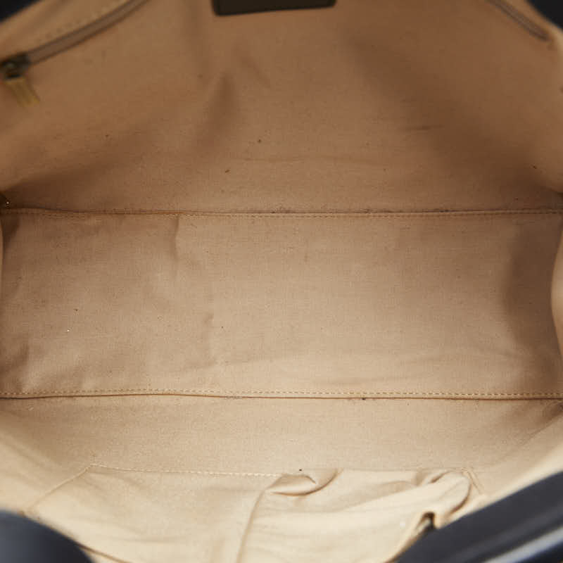 BURBERRY BARBERRY Check handbags canvas/leather black beige 【senior】 ladies and gentlemen 【Ginestapo Paris】 happy market shop