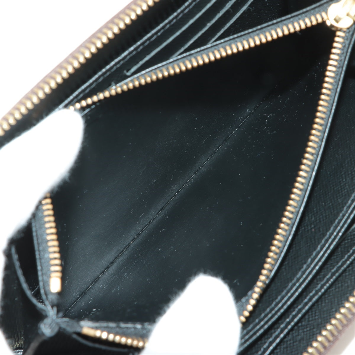 Louis Vuitton Giant Monogram Reverse Zippie Wallet M69353 Black X Brown Round Zip Wallet