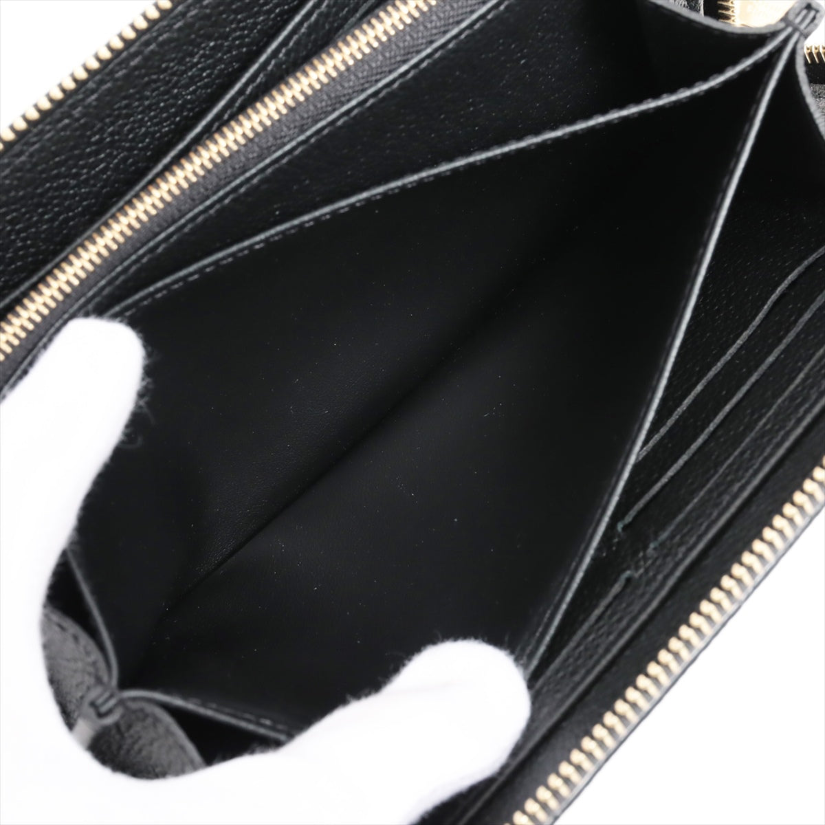 Louis Vuitton Double Color Monogram Amplant Zipper Wallet M80481 Noir Round Zipper Wallet
