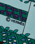 Hermes Carré 90 Le Paradis du Roy King's Paradise Scarf Brown Multicolor Silk Ladies Hermes
