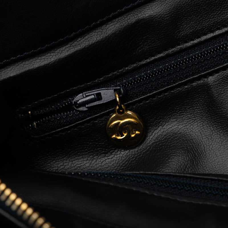 Chanel Cocomark  Bag houlder Bag Black Leather Lady Chanel