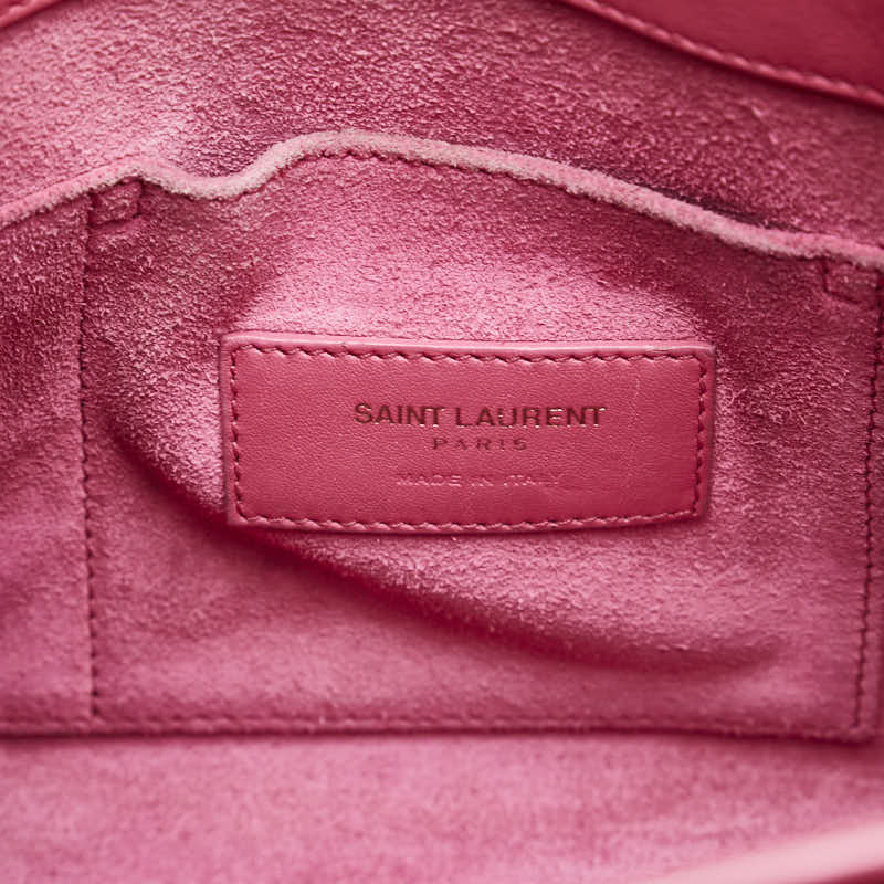 Saint Laurent Sac De Jour in Calf Leather Pink 340778