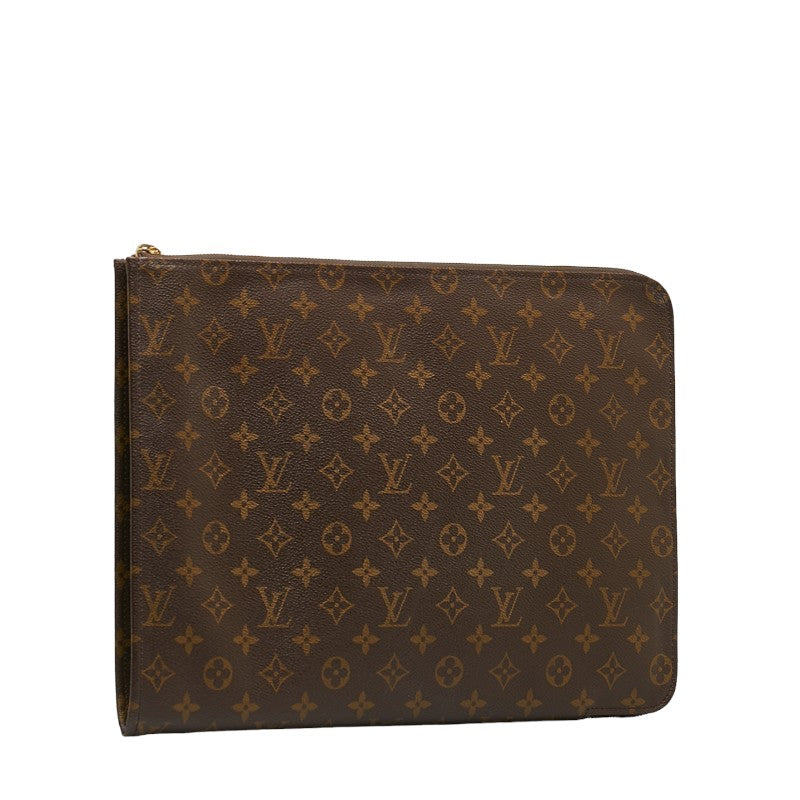 Louis Vuitton Monogram Posh Document  Backpack Briefcase M53456 Brown PVC Leather  Louis Vuitton