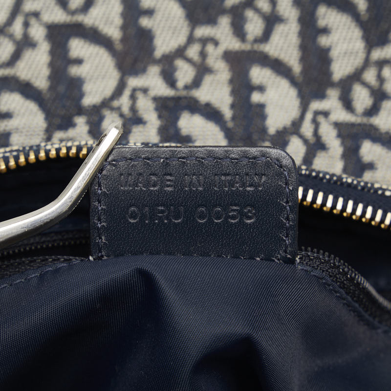 Dior Trotter Obreek Shoulder Bag Navy Canvas Leather  Dior (Ginestapo)