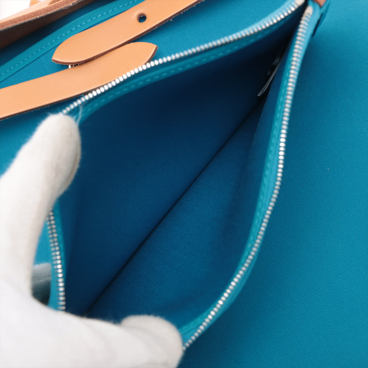 Hermès Yale Bag PM Toile Canvas Leather Blue Silver Z:2021