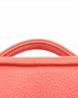 CHANEL Vanity Bag in Caviar Leather Orange