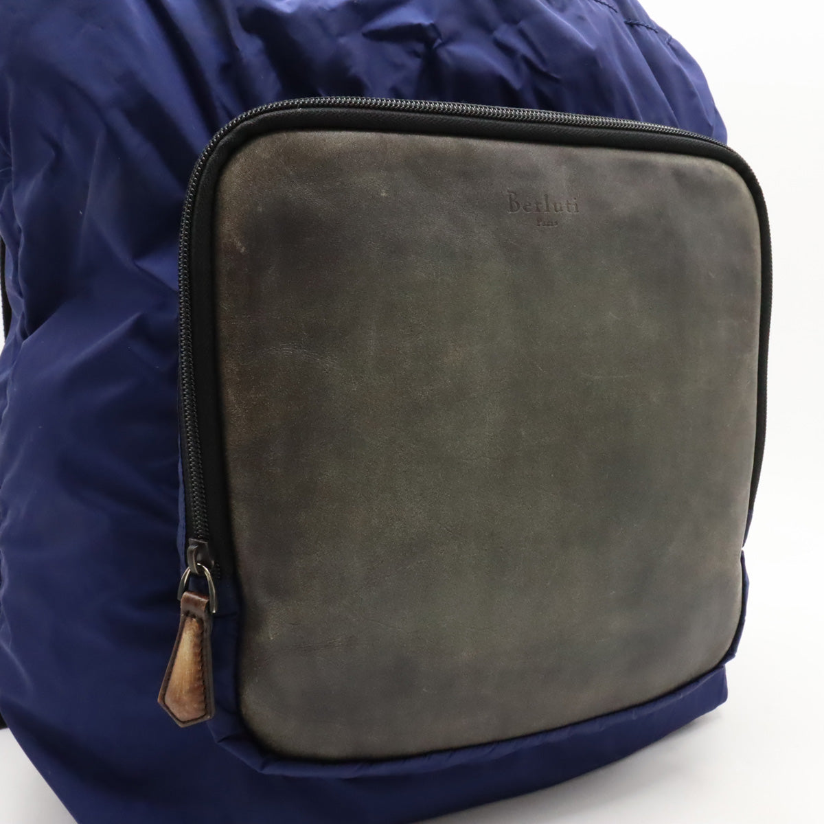 Berluti Belty Backpack Bag Handbag Nylon  Navi Black Black Black Grey Blumin