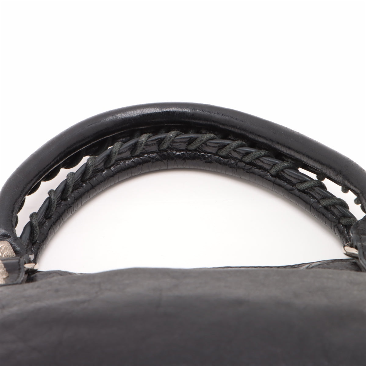 BALENCIAGA The First Handbag in Leather Black 240577 女士