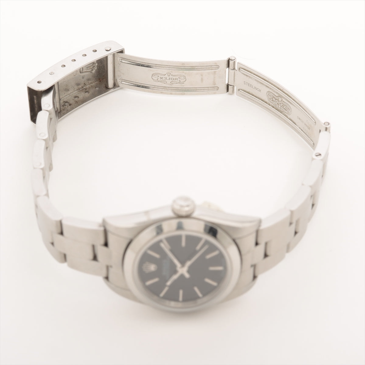 Rolex Oyster Perpetual 76080 SS AT Black