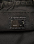 Fendi  Handbag Pouch 8BR267 Black Canvas Leather  Fendi