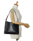 Burberry Nova Check Handbags One-Shoulder Bag Black Leather Ladies Burberry