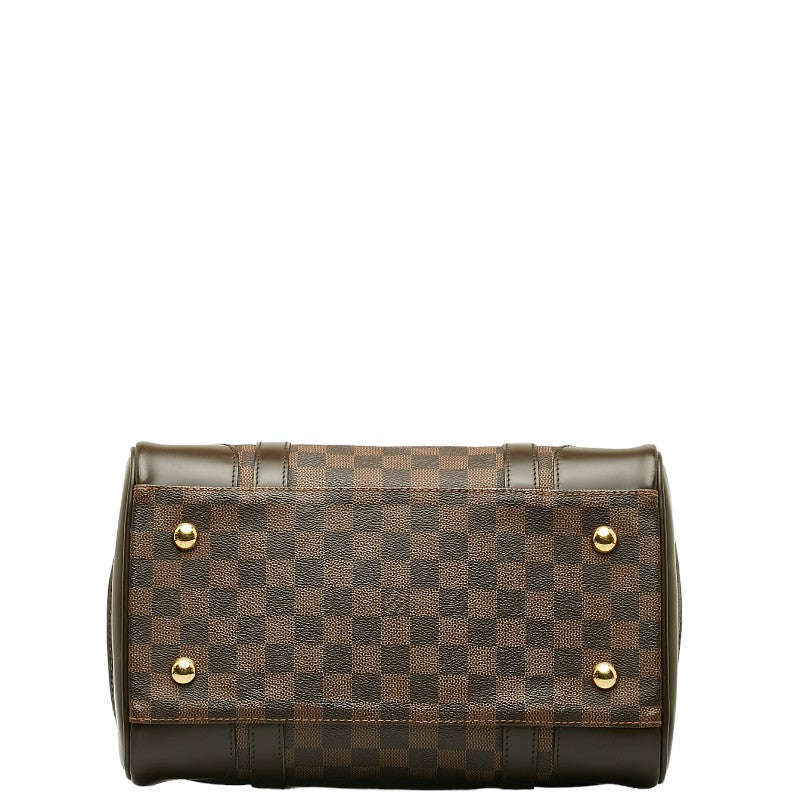 Louis Vuitton Damier Berkeley Handbag N52000 Eve Brown PVC Leather  Louis Vuitton