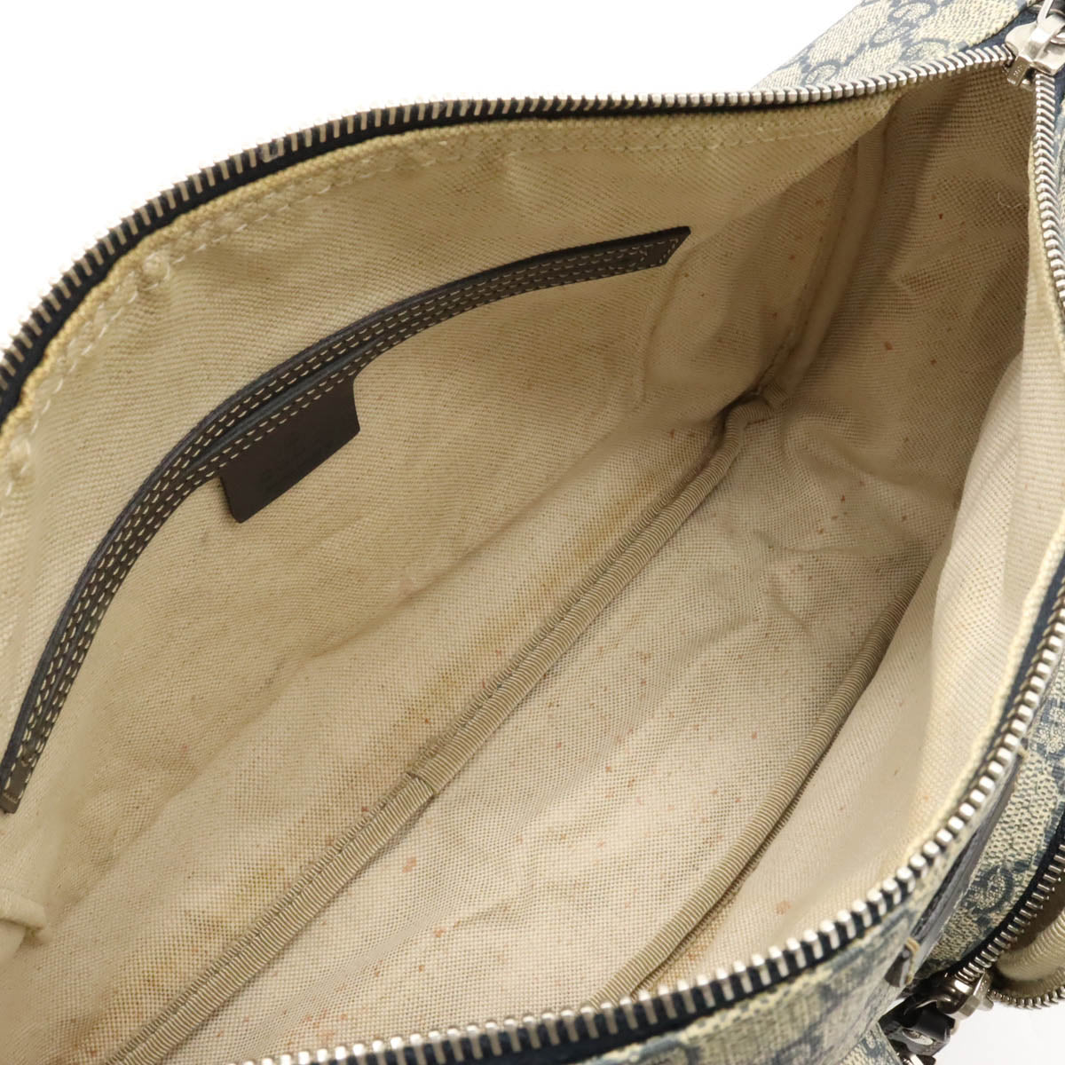 GUCCI Gucci GG Spring GG Plus Shoulder Bag Messenger Bag PVC Leather Beige Naïve Silver  246881 Blumin