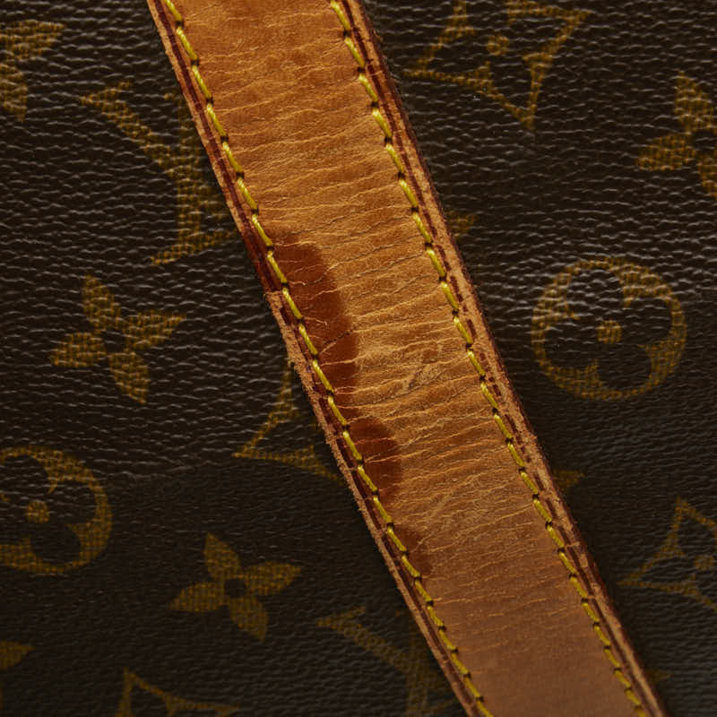 Louis Vuitton Monogram Keepall Bandouliere 55 Boston Bag 2WAY M41414 Brown PVC Leather  Louis Vuitton