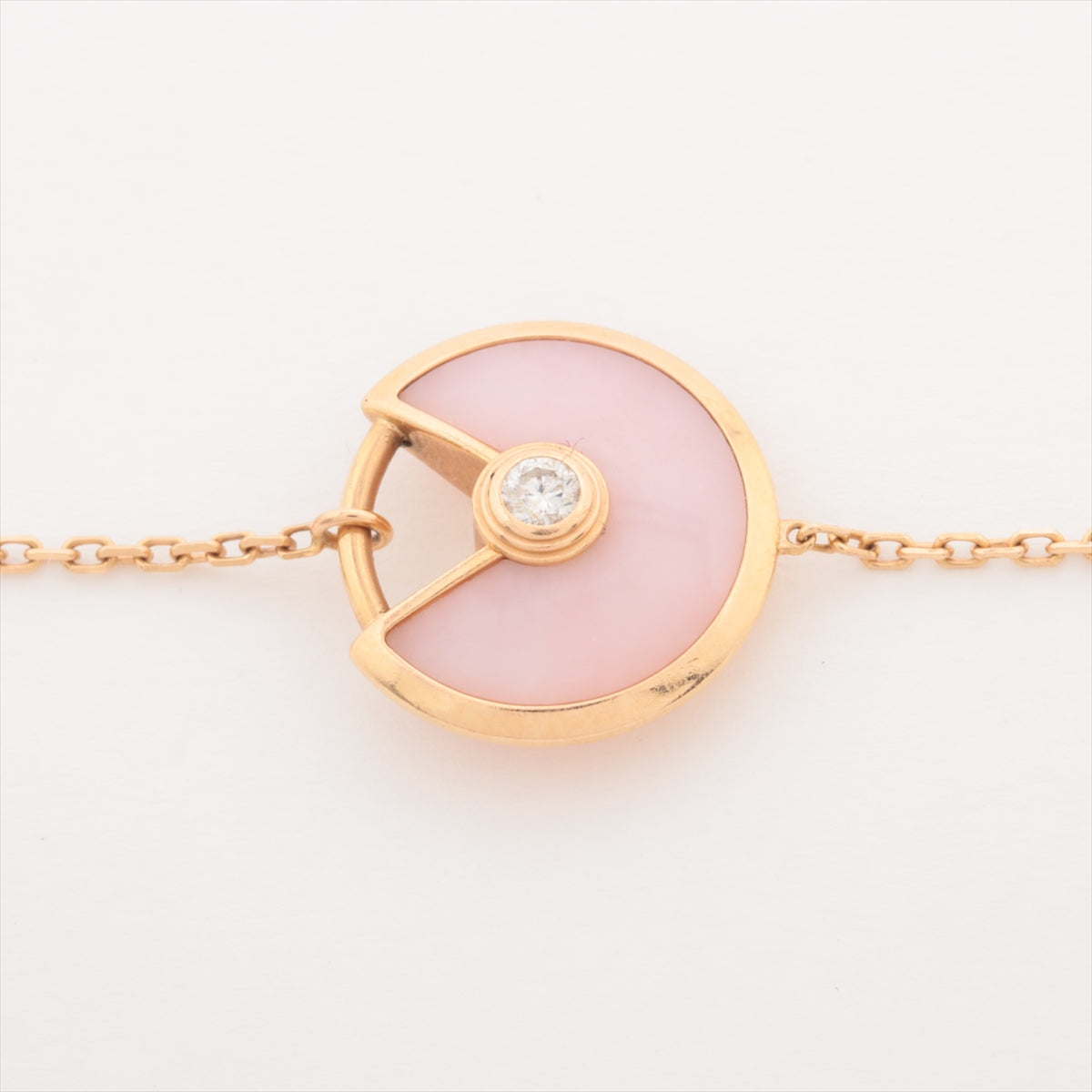 Cartier Amulet Ducal Pink Opal Diamond Bracelet 750 (PG) 2.0g
