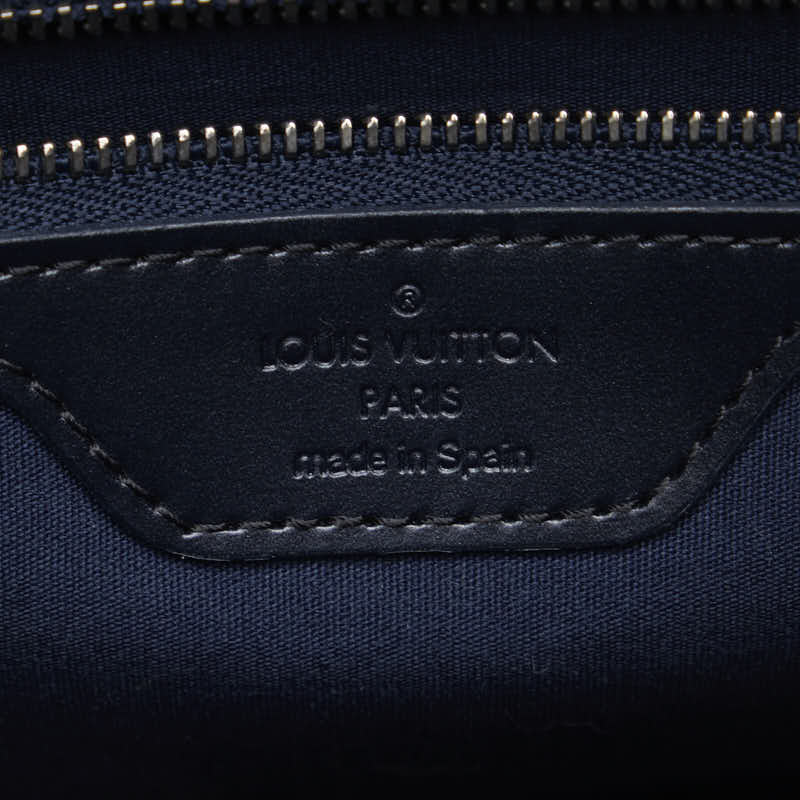 Louis Vuitton Monogram Matt Stockton Handbag M55115 Blue Leather  Louis Vuitton