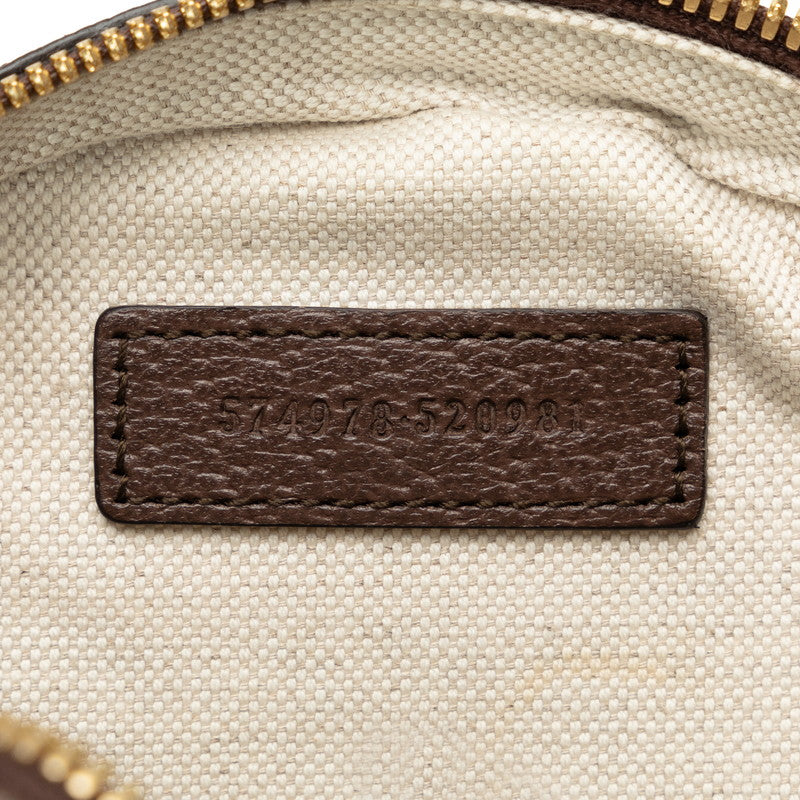 GUCCI Gucci GG Sprime 574978 Shoulder Bag PVC/Leather Beige Brown Lady Gucci