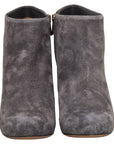 Salvatore Ferragamo Boots Boots High Heels Anchor Side  Size: 5 1/2 DG73883 Gr Nuback Lady Salvatore Ferragamo