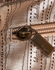 Salvatore Ferragamo One-School Handbag B991 Silver Leather  Salvatore Ferragamo