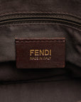 Fendi Zuka Chain Shoulder Bag 8BR614 Gold Canvas Leather Ladies Fendi