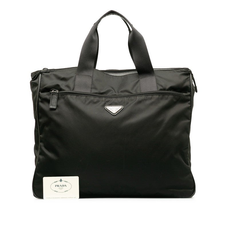 Prada Triangle Logo  Business Bag Briefcase Paper Bag VA0407 Black Nylon  PRADA 【Middle East】 Ladies