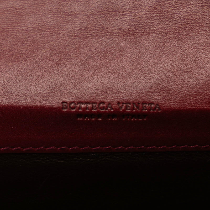 Bottega Veneta Intrecciato Long Wallet in Leather Bordeaux