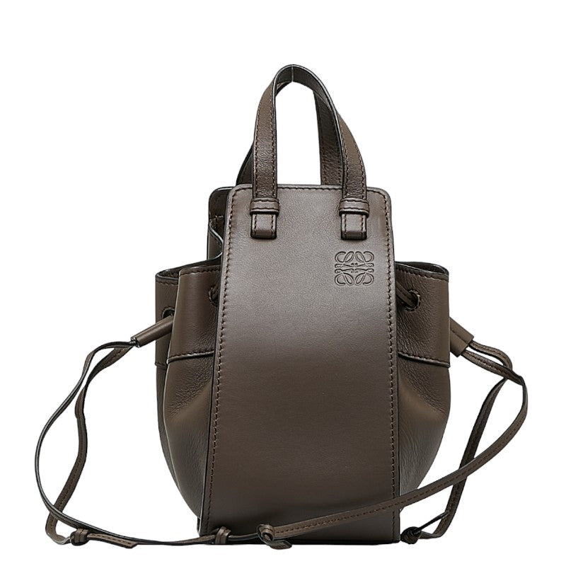 LOEWE Hammock Mini Bag in Leather Brown 651942