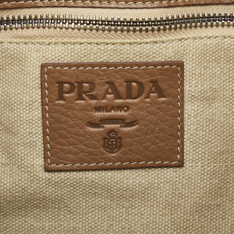 Prada Tasel Handbag Handbags Brown Leather  Prada
