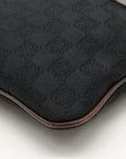 LOEWE LOEWE ANAGRAM SHOULDER BAG SCHWELLING Nylon canvas leather black black grey borders BLUMIN market shop