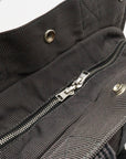 Hermes Airline Sack AdMM Rucksack Backpack Shoulder Bag Canvas Grey Blumin