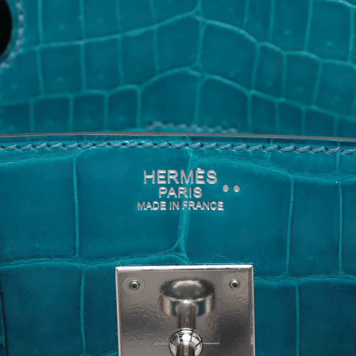 Hermes Bur 30 Niloticus Blue  Silver Gold  T:2015