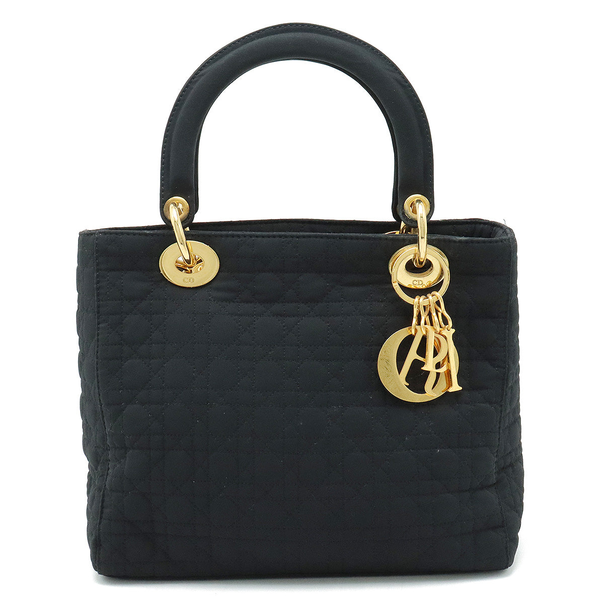 Christian Dior Christian Dior  Canary Handbags Nylon Black Black Red Gold