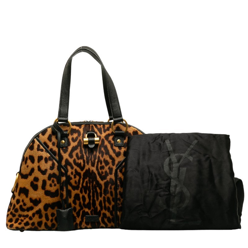 Saint Laurent Saint Laurent Handbags Harako/Leather Brown Black Ladies