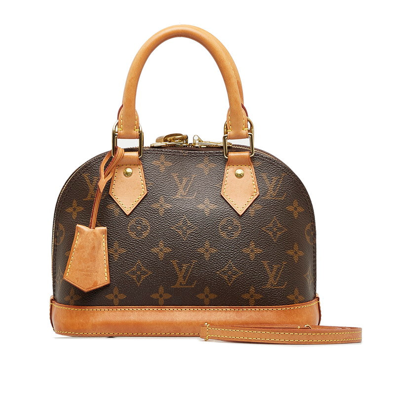 Louis Vuitton Monogram BB Handbag 2WAY M53152 Brown PVC Leather  Louis Vuitton