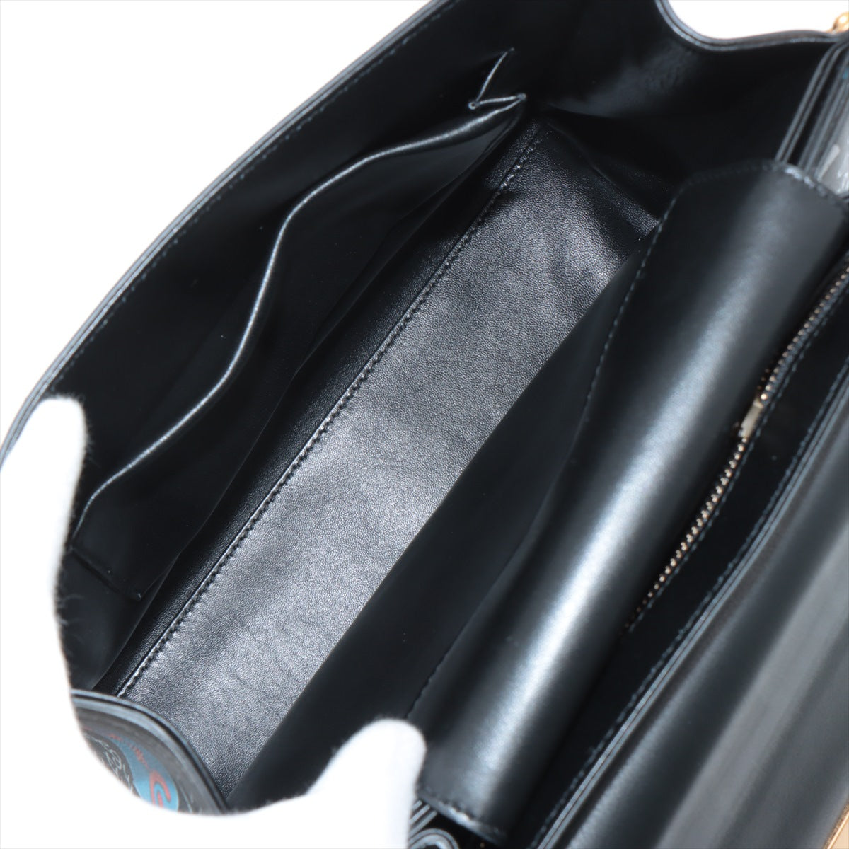 Dolce &amp; Gabbana Leather 2WAY Handbag Black
