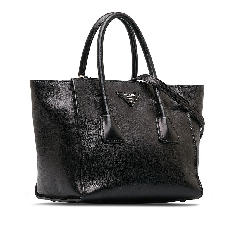 PRADA Prada Shoulder Bag Leather Black Ladies Market