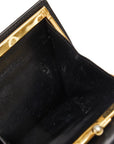 Salvatore Ferragamo Gantiini Three Folded Wallet 220048 Black Leather  Salvatore Ferragamo