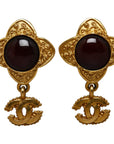 Chanel Gripowa Cocomark Earring Gold Pearl  Ladies Chanel
